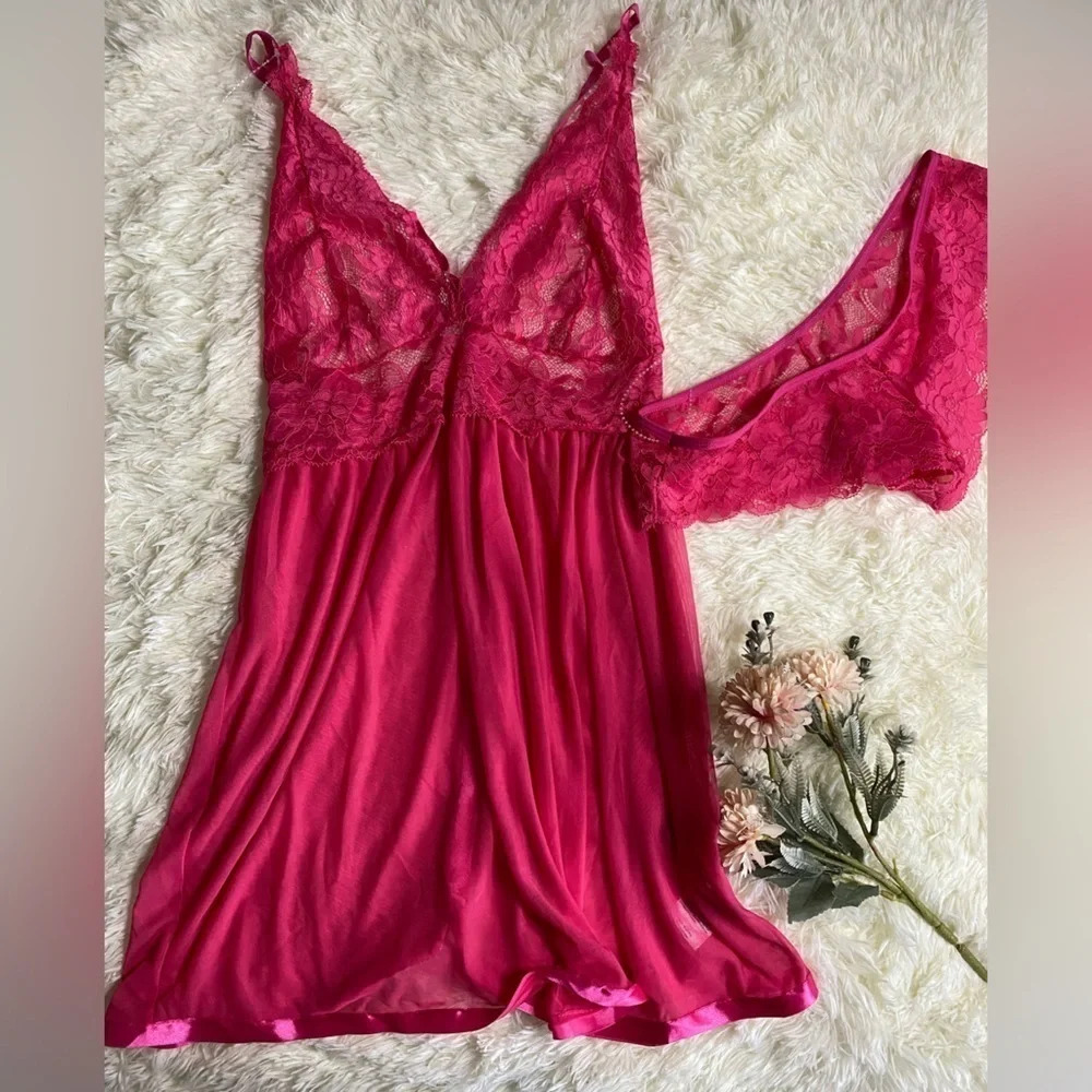 Baby doll set panties Pink